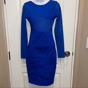 Royal blue size small bodycon dress